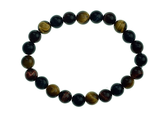 Tigers Eye Bead Bracelet 8mm