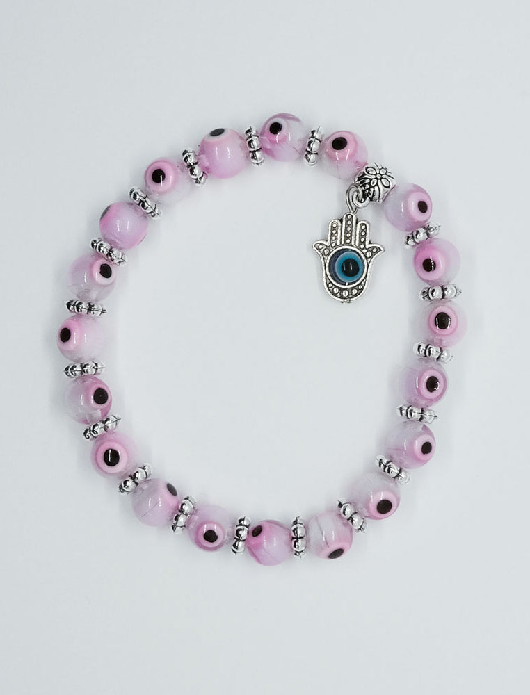 Fatima Evil Eye Pink Bracelet