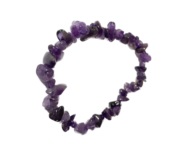Amethyst Chip Stone Bracelet