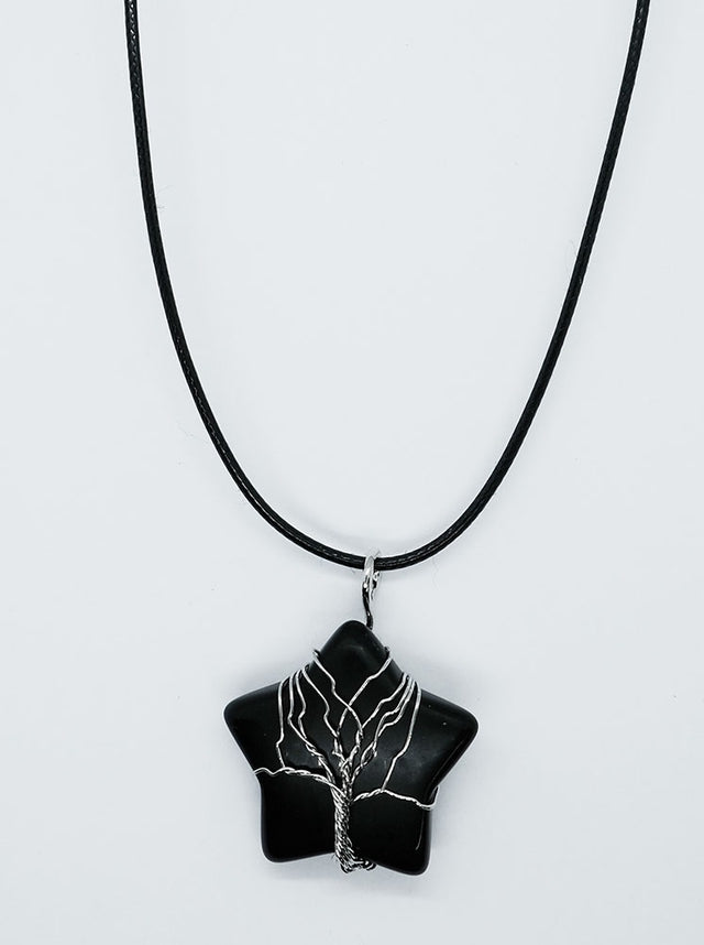 Star Black Obsidian - Tree Of Life