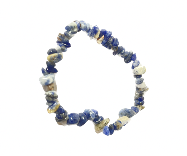 Sodalite Chip Stone Bracelet