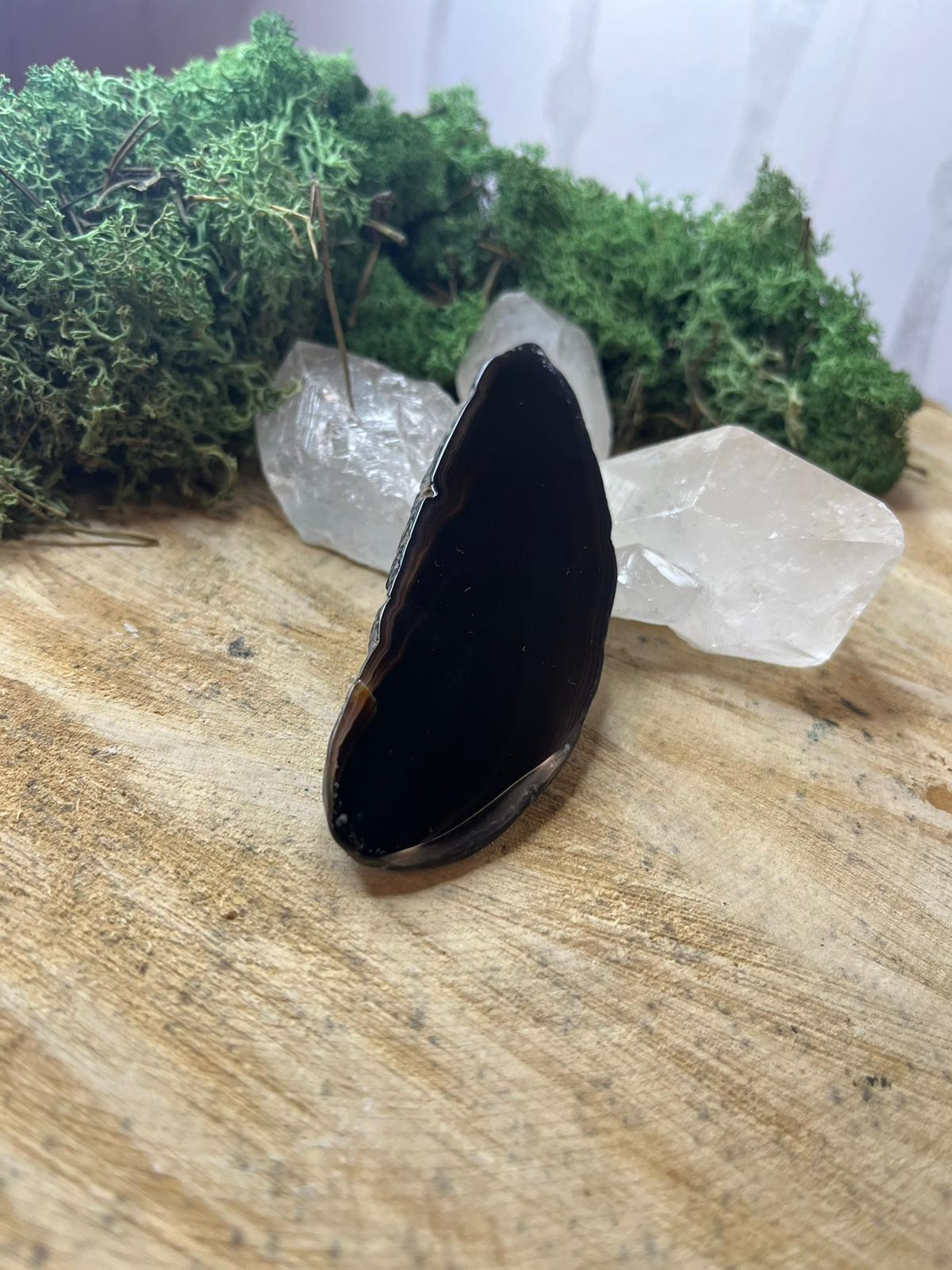 Agate Slice - Brown