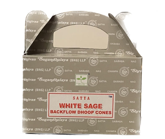 White Sage Incense Cones (Backflow)