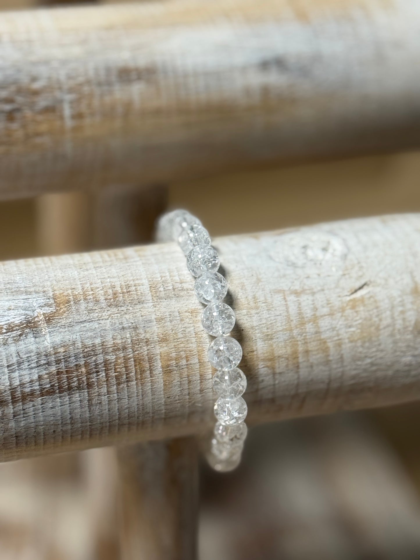 Cracked Clear Quartz Bracelet