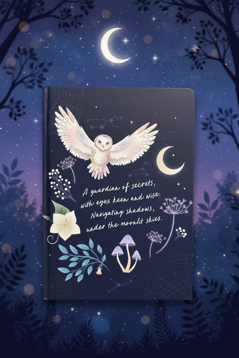 Night Owl Journal with Sodalite Pen