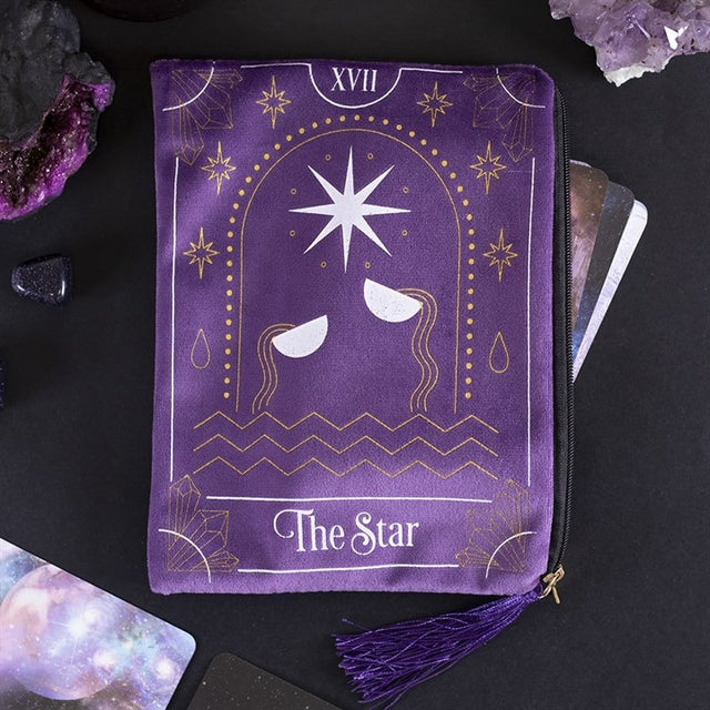 The Star Tarot Card Zipped Bag - For Keeping Tarot Cards Safe