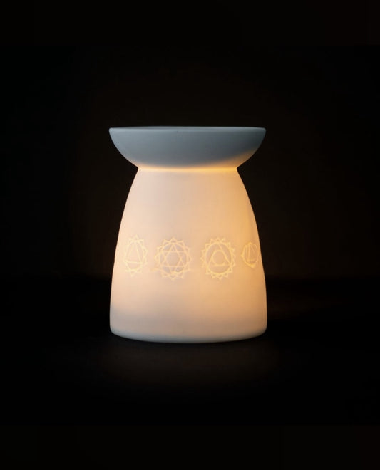 White Chakra Oil Burner