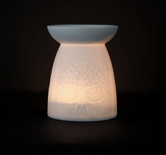 White Tree Of Life Oil Burner / Wax Melt