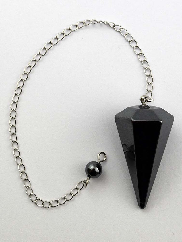 Hematite Cone Shaped Pendulum