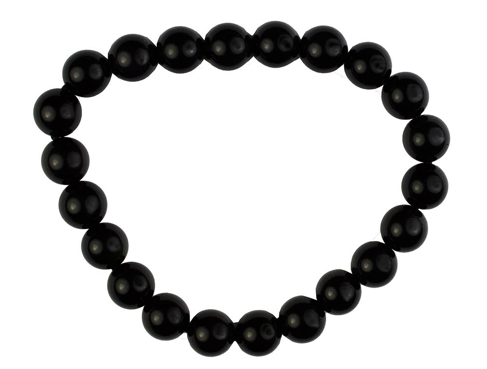 Black Obsidian Bead Bracelet