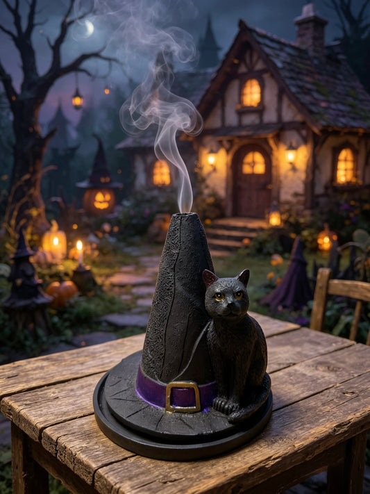 Witches Hat / Black Cat incense burner