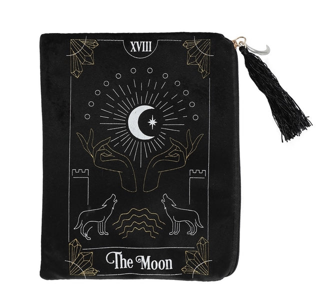 The Moon Tarot Card Zipped Bag - For Keeping Tarot Cards Safe