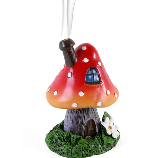 Red Toadstool Incense Burner