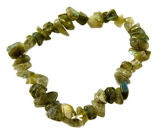 Labradorite Chip Stone Bracelet