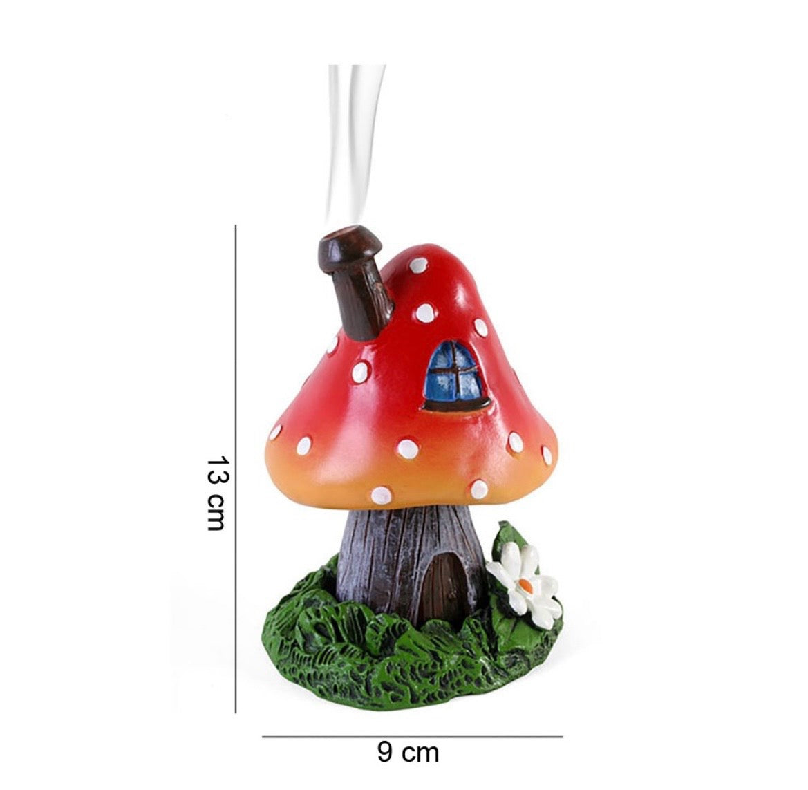 Red Toadstool Incense Burner