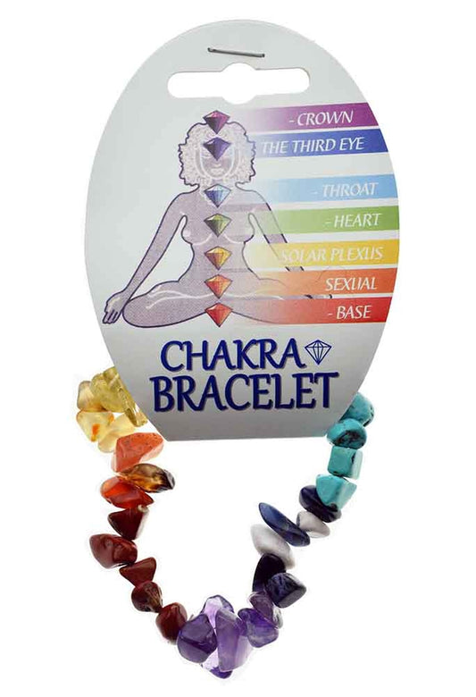 Chakra Chipstone Chunky Bracelet