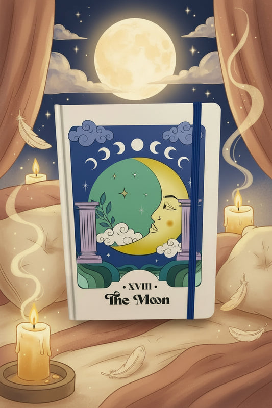 The Moon Vintage Tarot Notebook