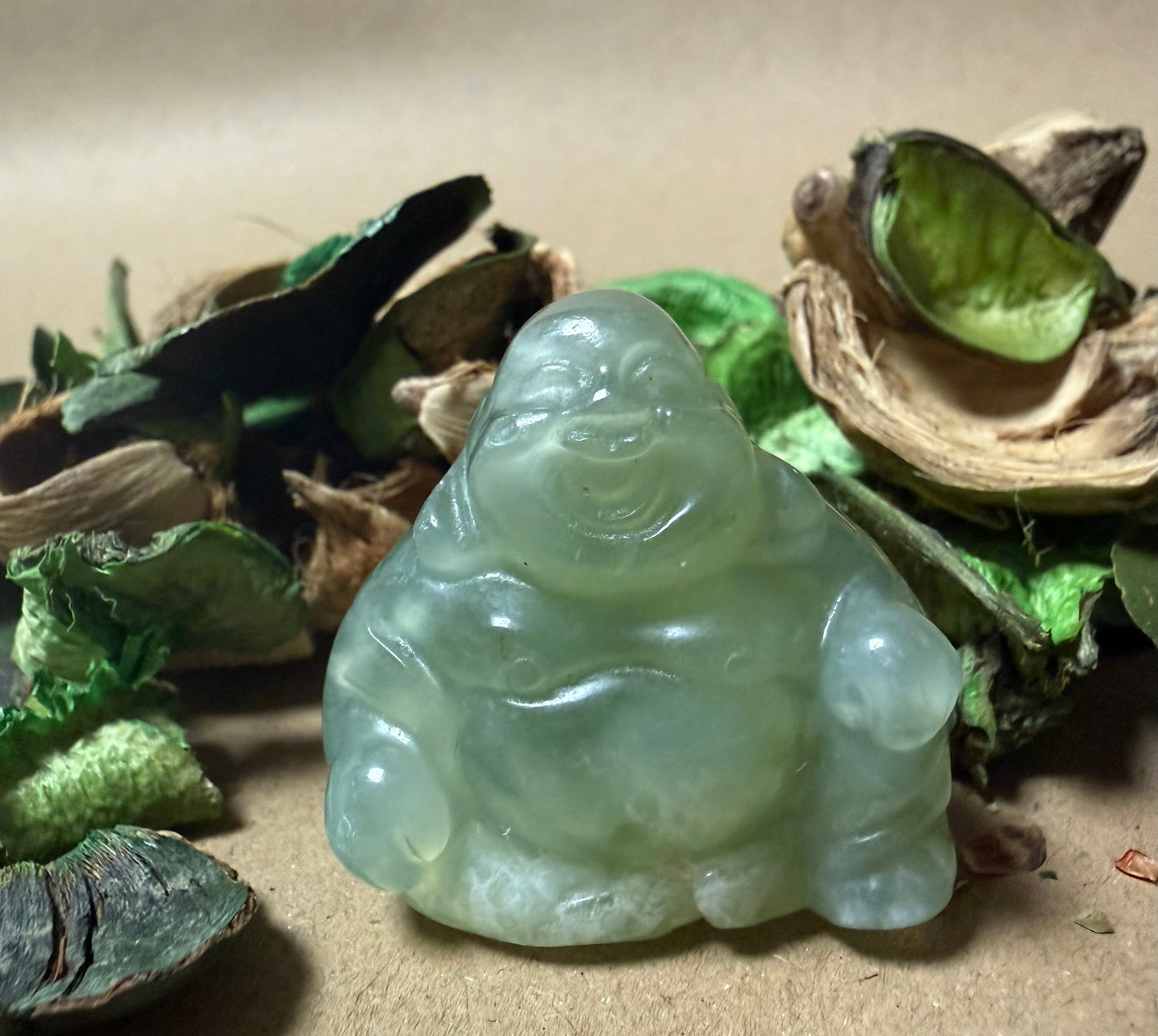 New Jade Carved Buddha