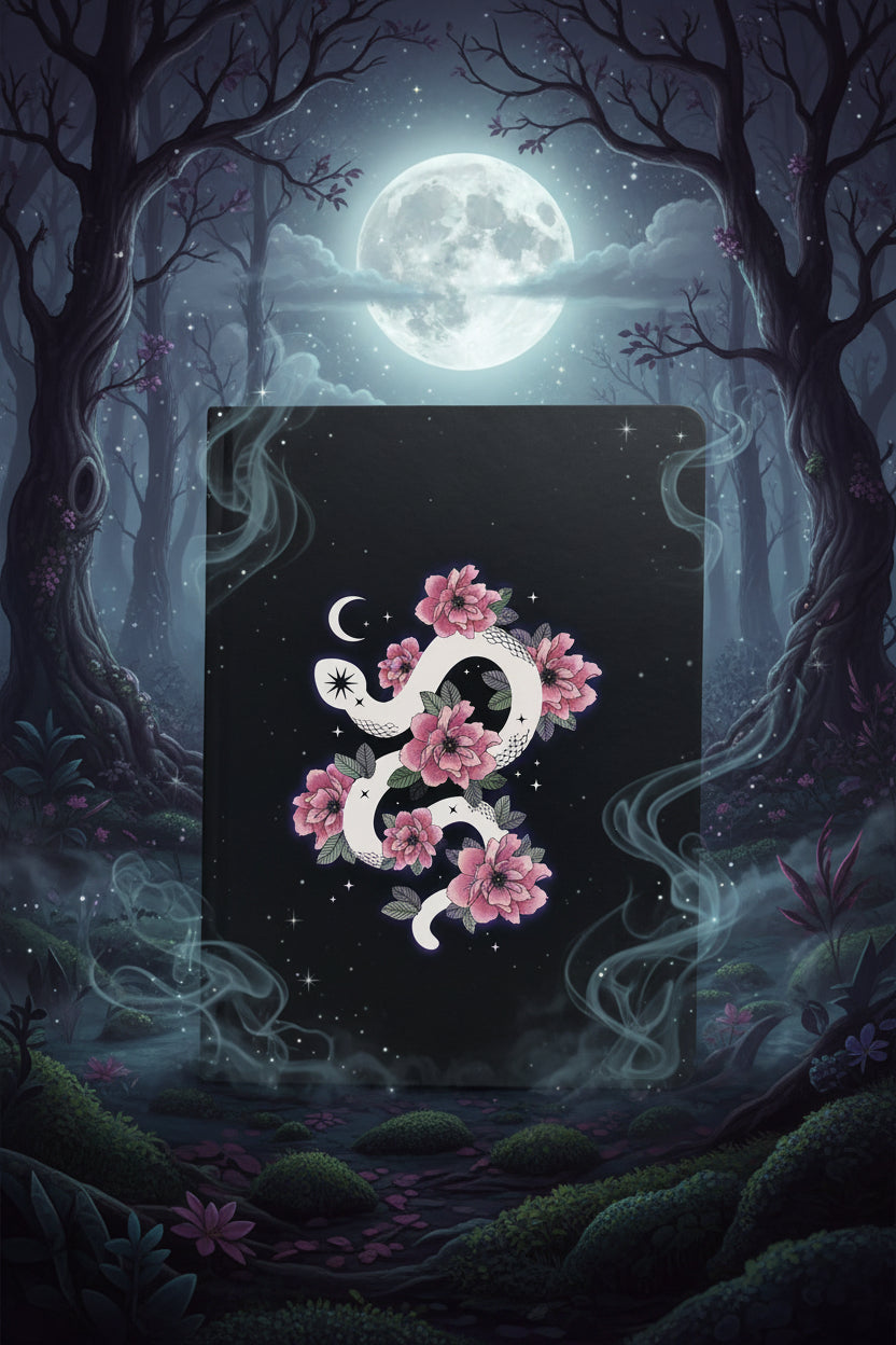 Floral Snake Notebook