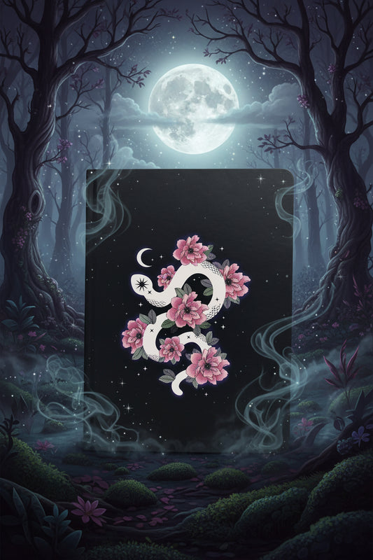 Floral Snake Notebook