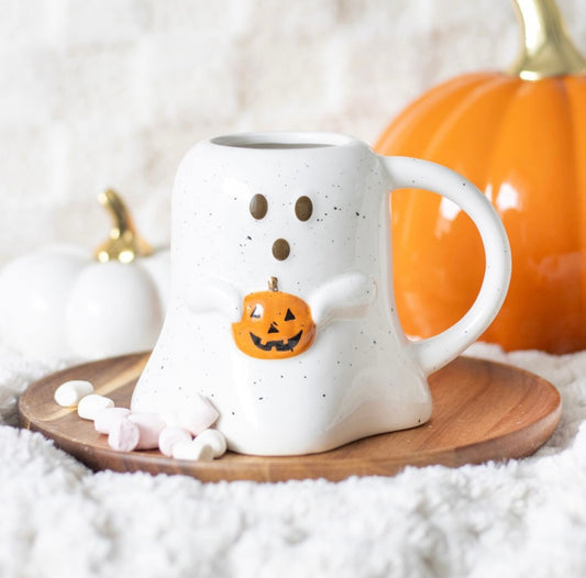 Pumpkin Ghost Mug