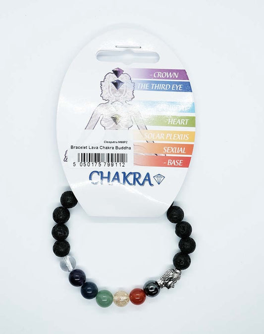 Lava Chakra Buddha Bracelet