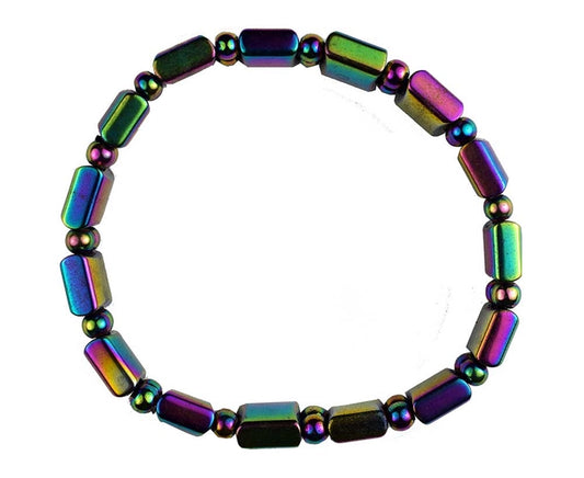 Rainbow Magnetic Hematite Bracelet