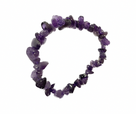 Amethyst Chip Stone Bracelet