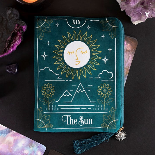 The Sun Tarot Card Zipped Bag - For Keeping Tarot Cards Safe