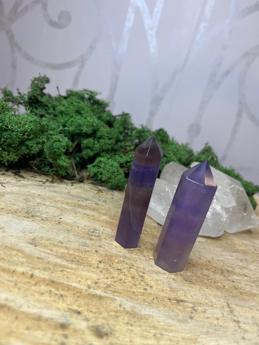 Purple Fluorite Point