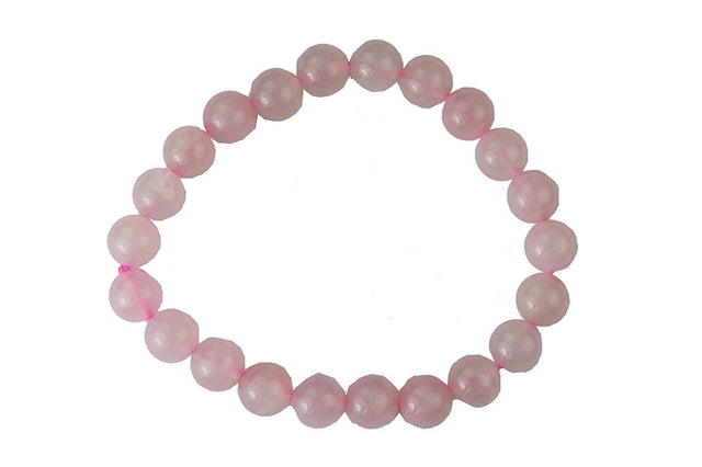 Rose Quartz Bead Bracelet